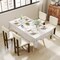 Costway Wooden Dining Chair Set of 2/4 with Rubber Wood Leg Padded Wide Seat & Back for Home